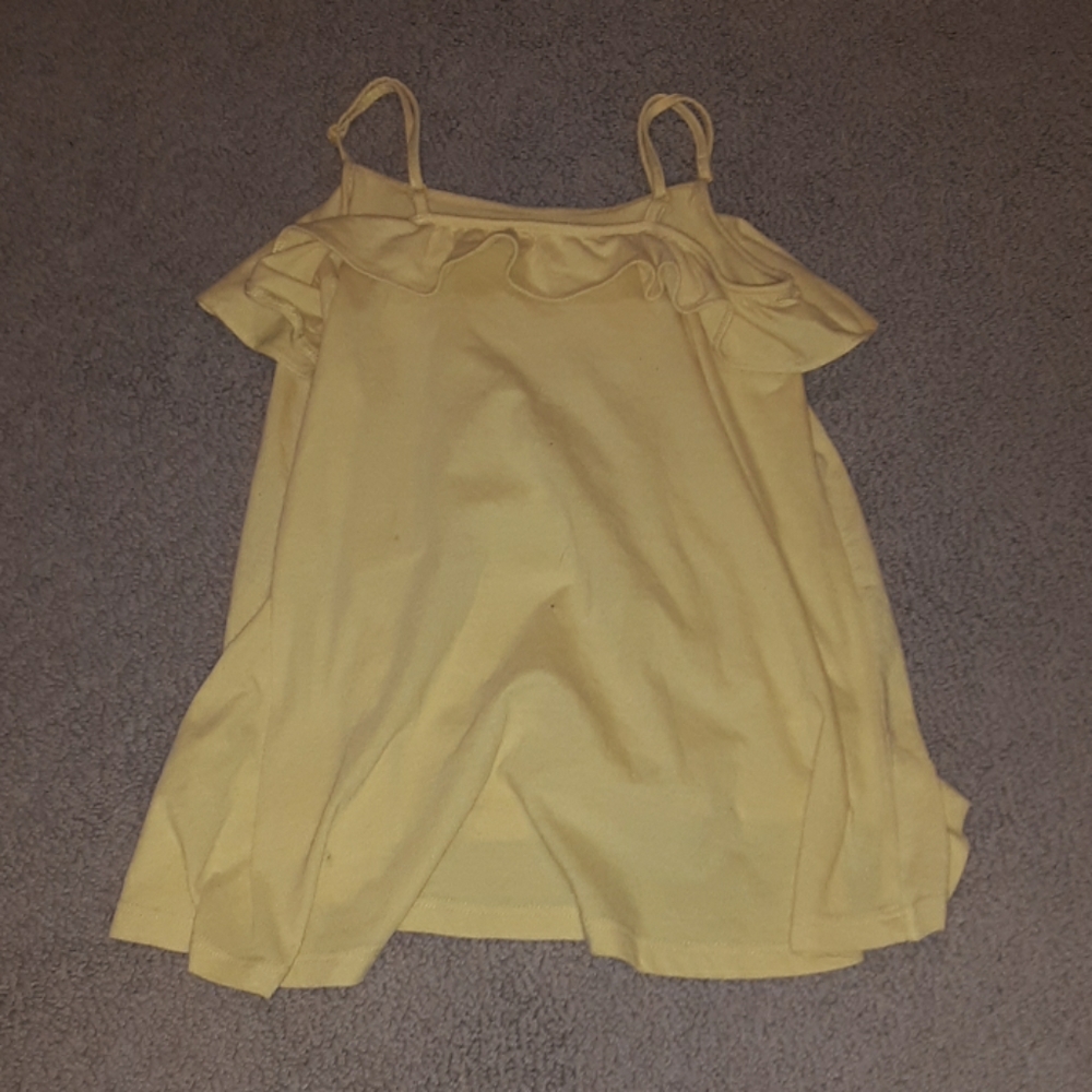 yellow kids tank top